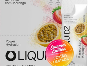LIQUIDZ® - Eletrólitos Zero Açúcares - Sabor Maracujá com Morango - 14 sachês